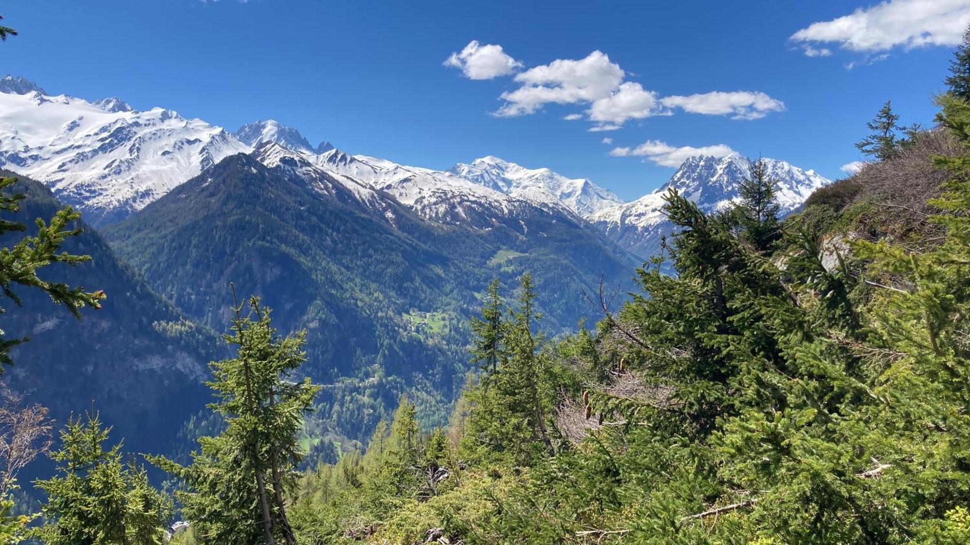 Bel appartement 2.5 pièces avec balcon, magnifique vue sur le glacier des Grands Finhaut Extérieur photo